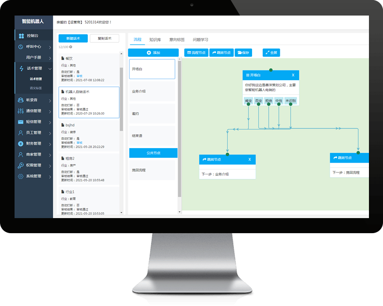 智能AI電話機(jī)器人系統(tǒng)