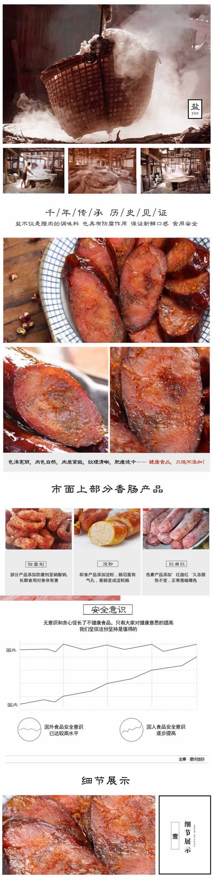 微味臘腸金寨臘香腸詳情